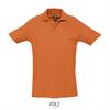 Heren polo oranje korte mouw personaliseren bedrukken vanaf 1 stuks
