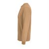 foto 3 Heren shirt Ronde hals donker beige katoen met lange mouwen