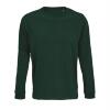 Heren shirt Ronde hals groen katoen met lange mouwen