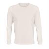 foto 1 Heren shirt Ronde hals wit katoen met lange mouwen