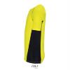foto 3 Heren Sportshirt neon geel met contrasterende kleur aan de zijkant 