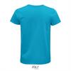 foto 2 Heren T-shirt aqua blauw biologisch katoen ronde hals