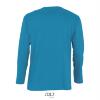 foto 2 Heren T-shirt aqua blauw Lange mouw T-shirt ronde hals