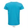 foto 2 Heren T-shirt aqua blauw Ronde hals biologisch katoen