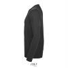 foto 3 Heren T-shirt charcoal melange lange mouw en ronde hals 