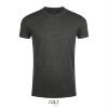 Heren T-shirt charcoal melange