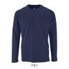 foto 1 Heren T-shirt donkerblauw lange mouw en ronde hals