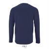 foto 2 Heren T-shirt donkerblauw lange mouw en ronde hals