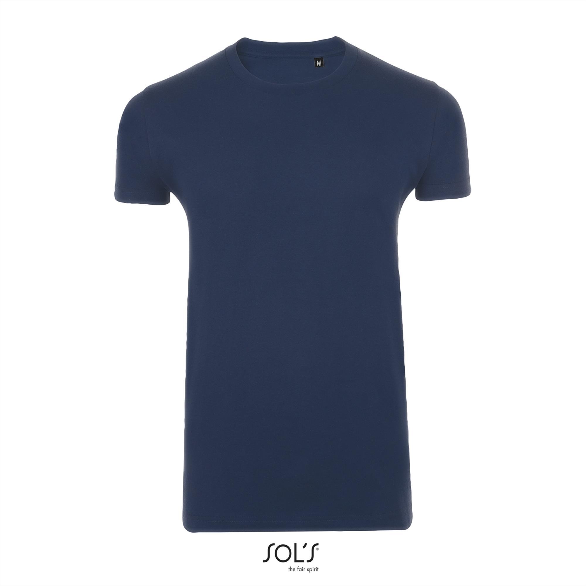 Heren T-shirt donkerblauw