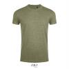 Heren T-shirt heather khaki