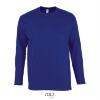 Heren T-shirt Marine blauw Lange mouw T-shirt ronde hals