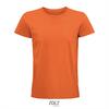 Heren T-shirt oranje biologisch katoen ronde hals