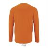 foto 2 Heren T-shirt oranje lange mouw en ronde hals