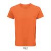 Heren T-shirt oranje Ronde hals biologisch katoen