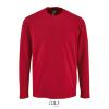 Heren T-shirt rood lange mouw en ronde hals