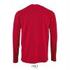 foto 2 Heren T-shirt rood lange mouw en ronde hals