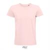 Heren T-shirt roze biologisch katoen ronde hals