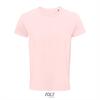 Heren T-shirt roze Ronde hals biologisch katoen