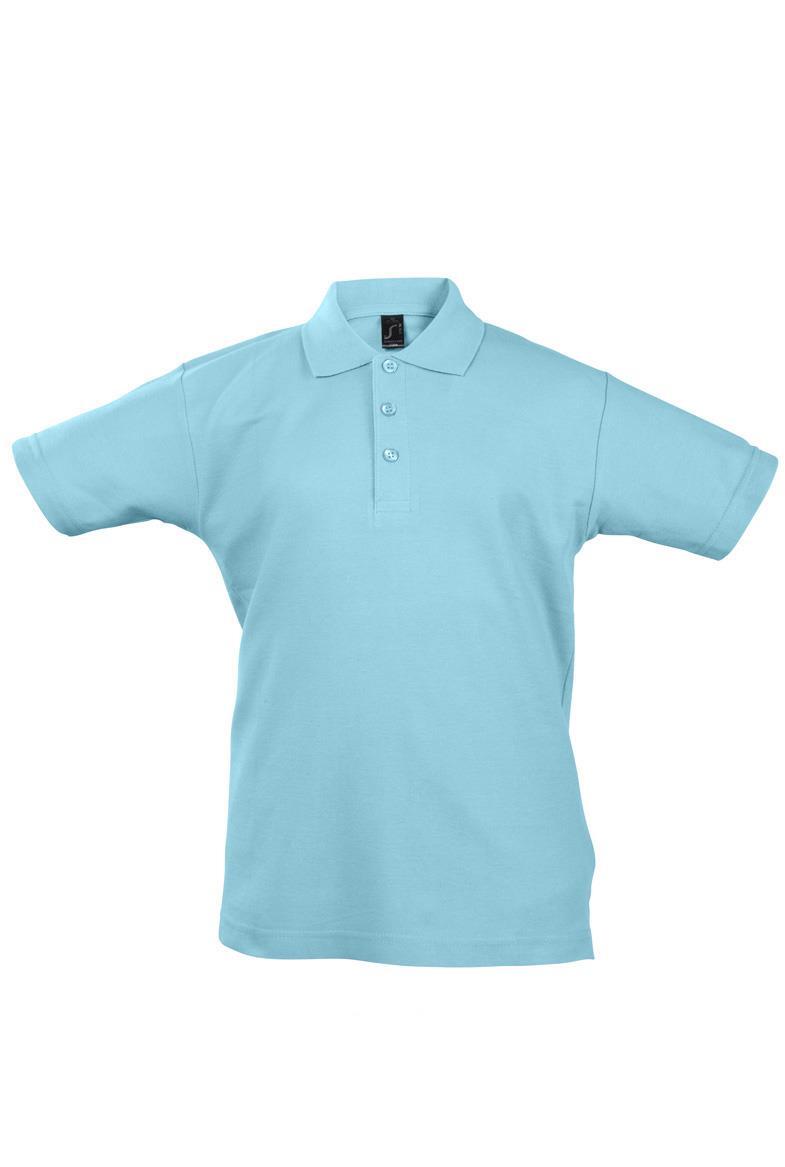 Kinder polo atoll blauw poloshirt