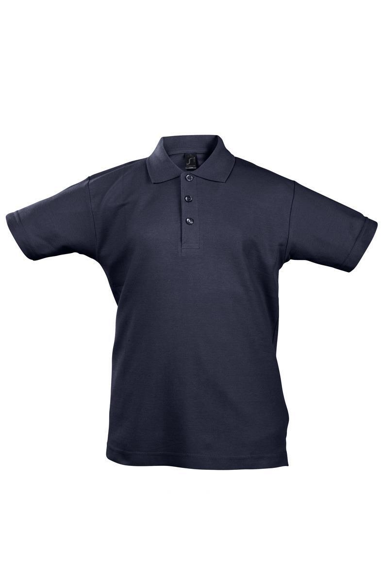 Kinder polo donkerblauw poloshirt