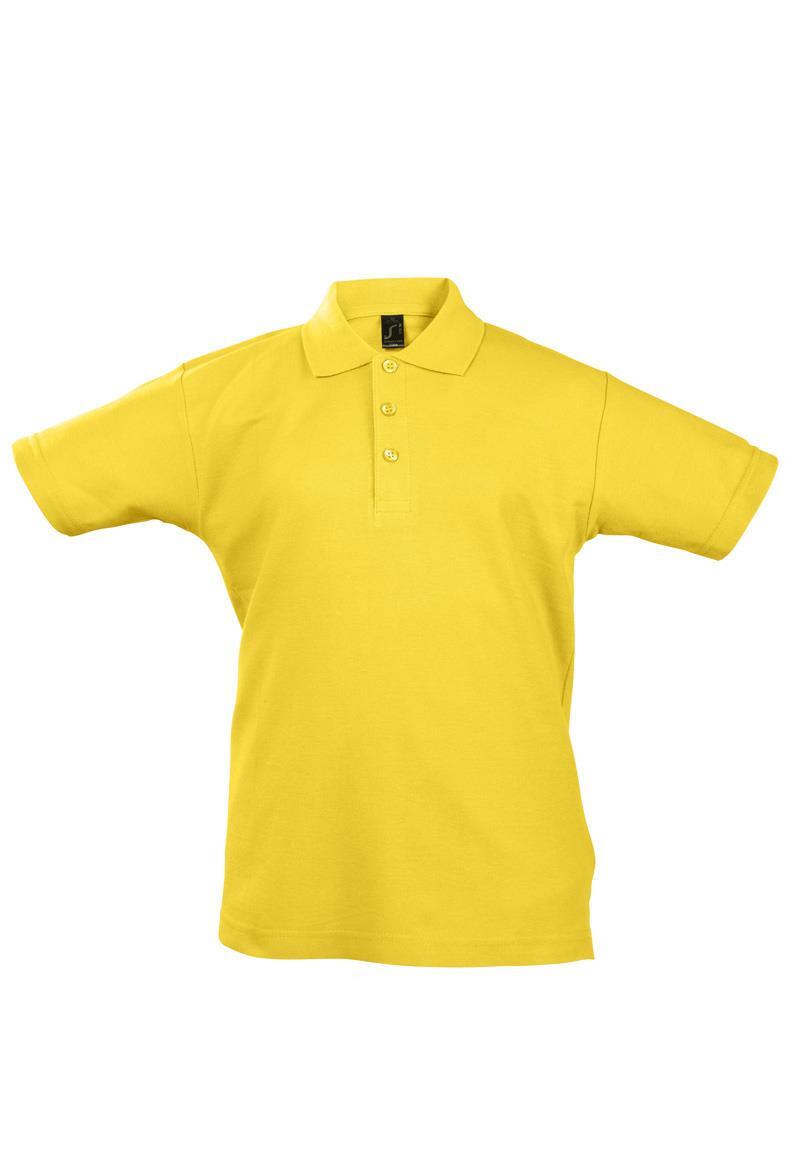 Kinder polo geel poloshirt