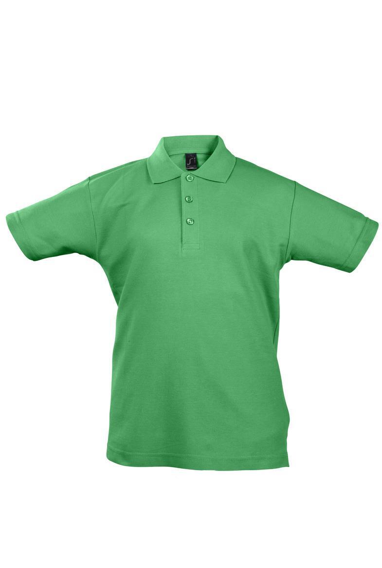 Kinder polo kermitgroen poloshirt