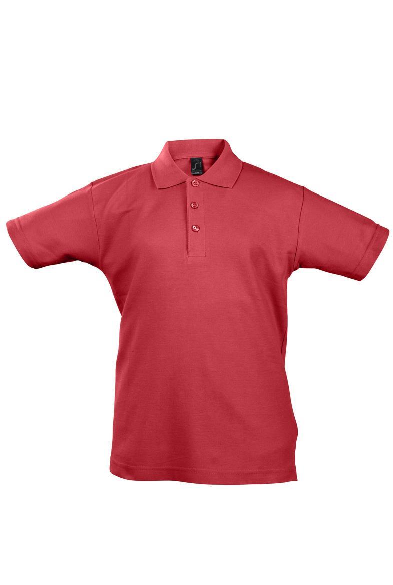 Kinder polo rood poloshirt