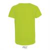 foto 2 Kinder sportshirt neon groen met een langer rugpand. Dry fit