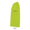 foto 3 Kinder sportshirt neon groen met een langer rugpand. Dry fit 