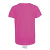 foto 2 Kinder sportshirt neon roze met een langer rugpand. Dry fit