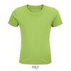 Kinder t-shirt appel groen biologisch katoen ronde hals