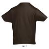 foto 2 Kinder T-shirt chocolade kleur van 190 gsm met een ronde hals