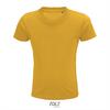 Kinder t-shirt goud geel biologisch katoen ronde hals