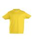 Kinder T-shirt goud van 190 gsm met een ronde hals