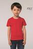 foto 5 Kinder t-shirt oranje biologisch katoen ronde hals 