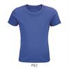 Kinder t-shirt royal blauw biologisch katoen ronde hals
