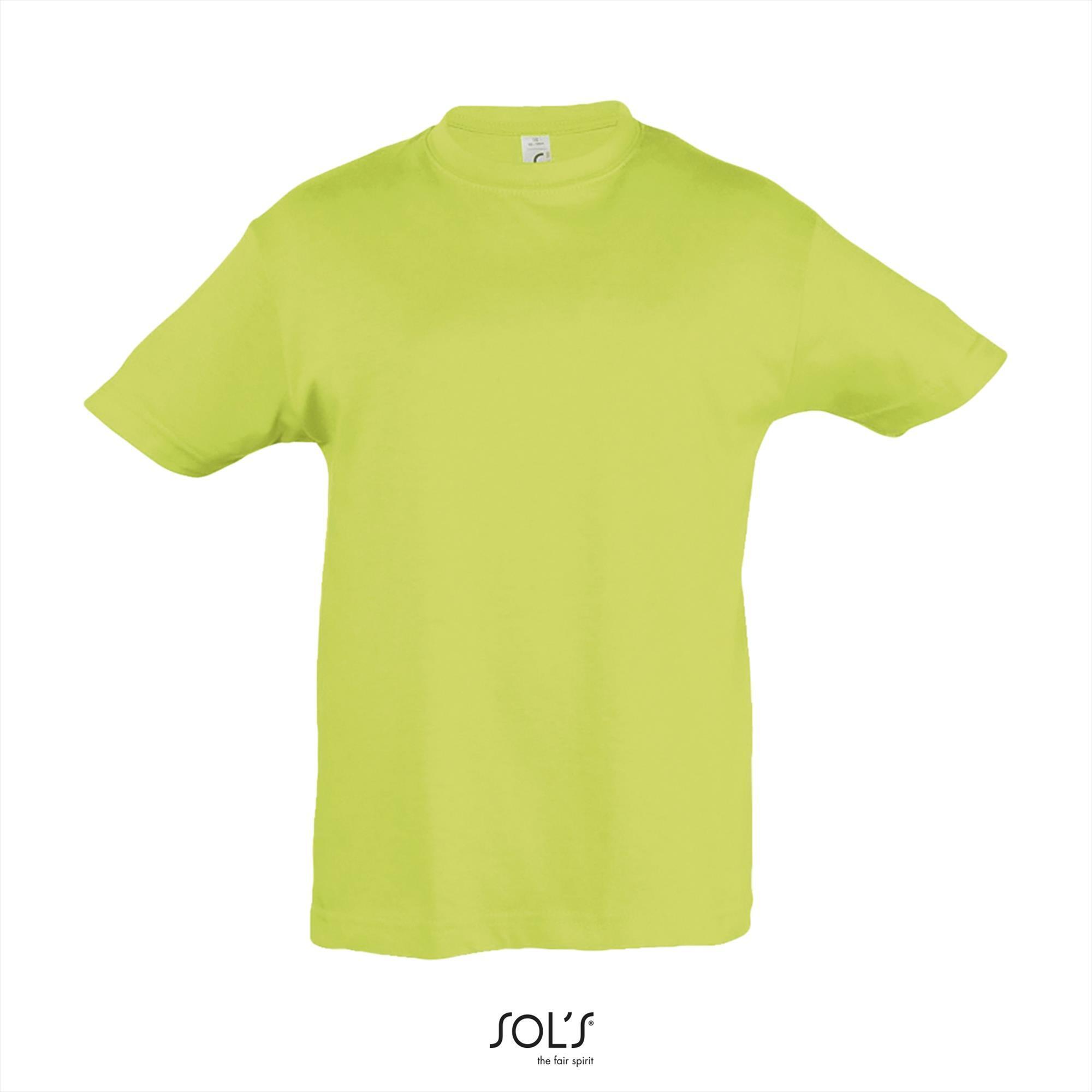 Klassiek kinder T-shirt appel groen