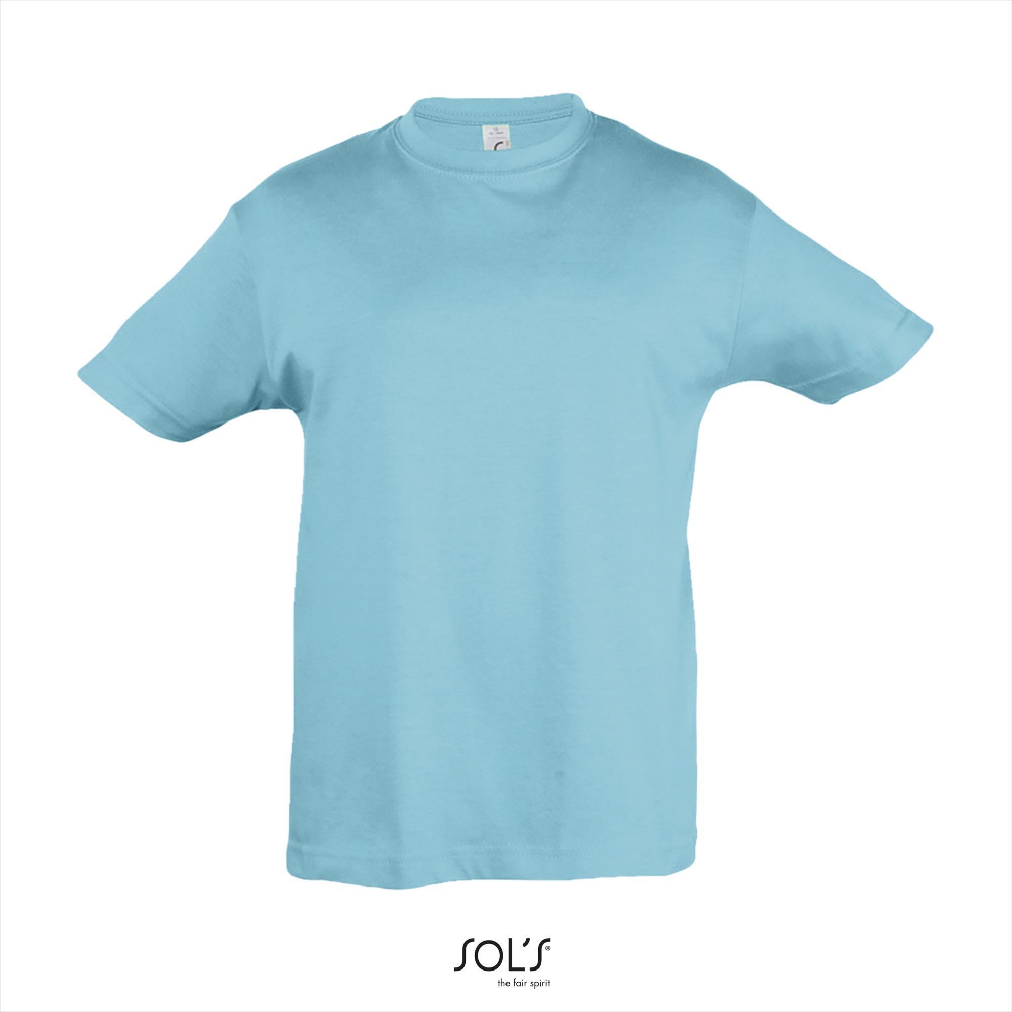 Klassiek kinder T-shirt atoll blauw