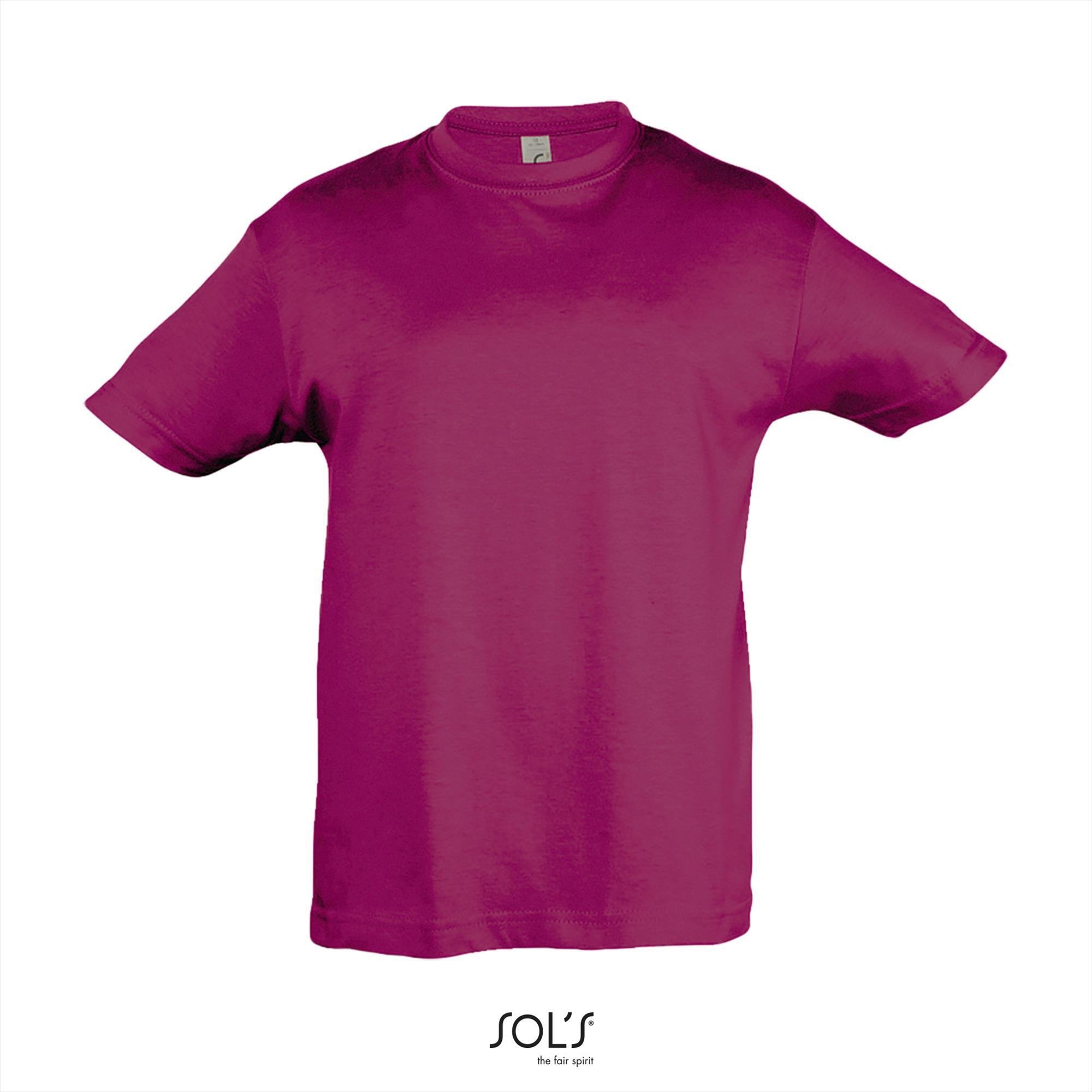 Klassiek kinder T-shirt fuchsia