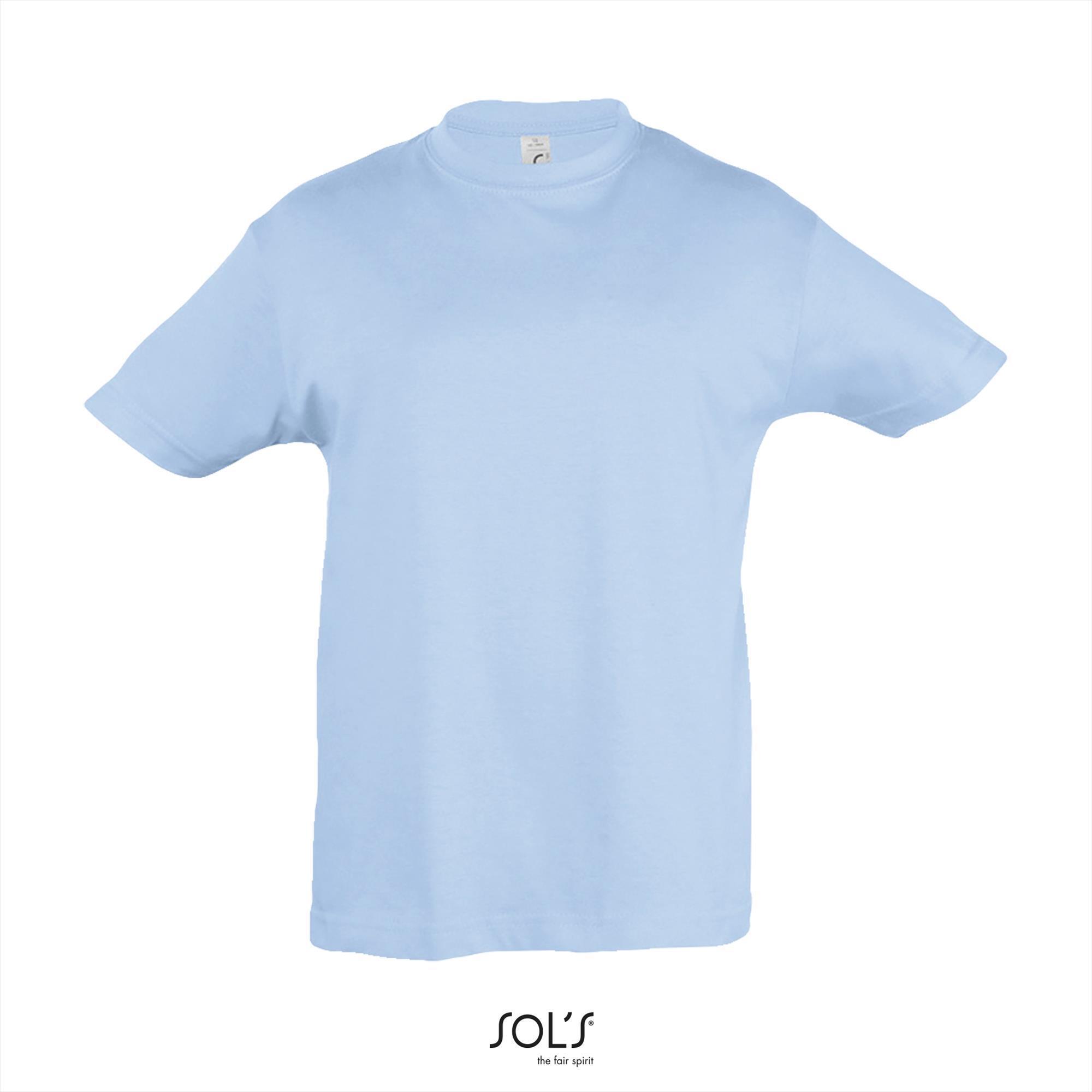 Klassiek kinder T-shirt hemelsblauw