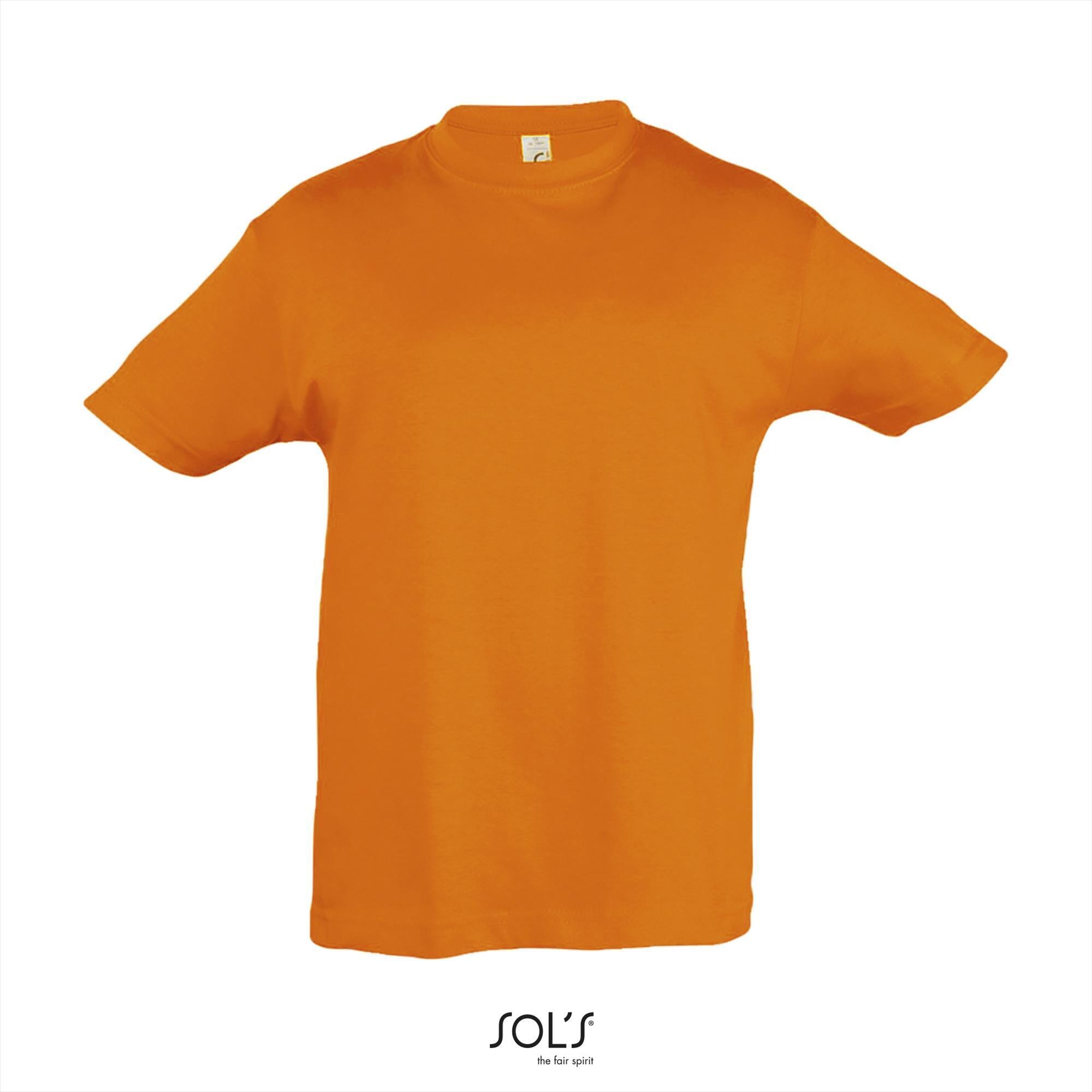 Klassiek kinder T-shirt oranje