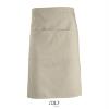 Kort schort beige met grote zak met 2 vakken