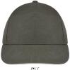 Kwalitatief goede pet leger groen met beige rand volwassen.