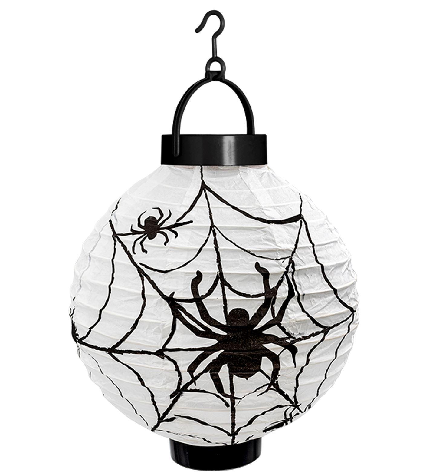 Lantaarn spinneweb led licht inkl. batterij, 20 cm
