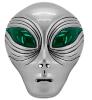 foto 2 Masker alien, plastic zilver