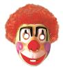Masker clown met haar