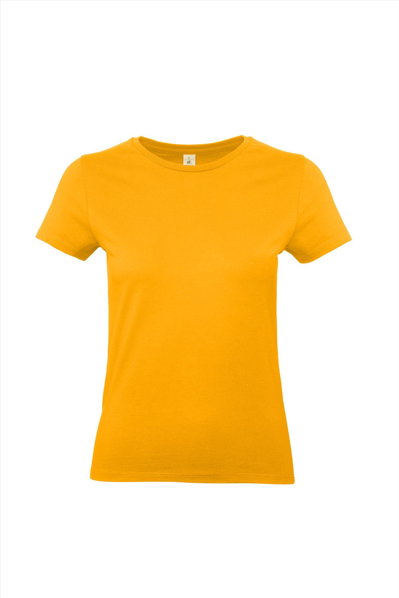 Modern T-shirt voor dames abrikoos kleur