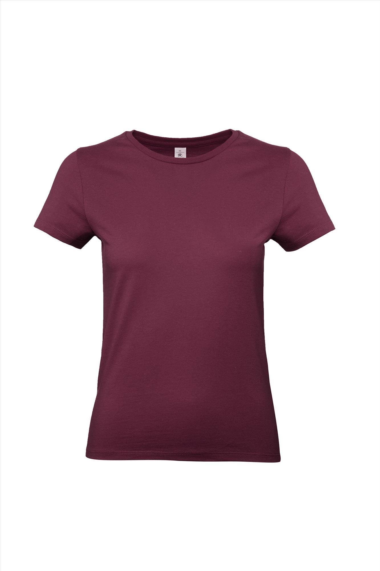 Modern T-shirt voor dames bordeaux