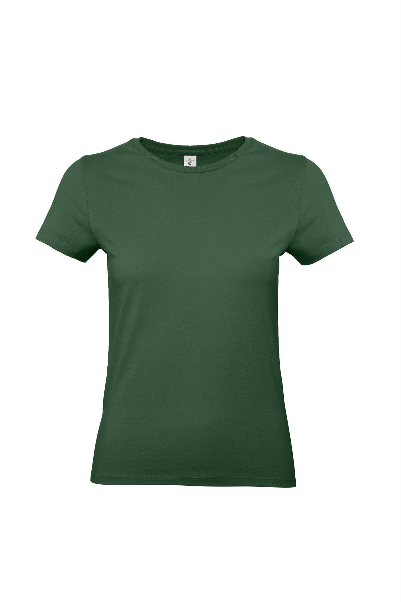 Modern T-shirt voor dames flessengroen