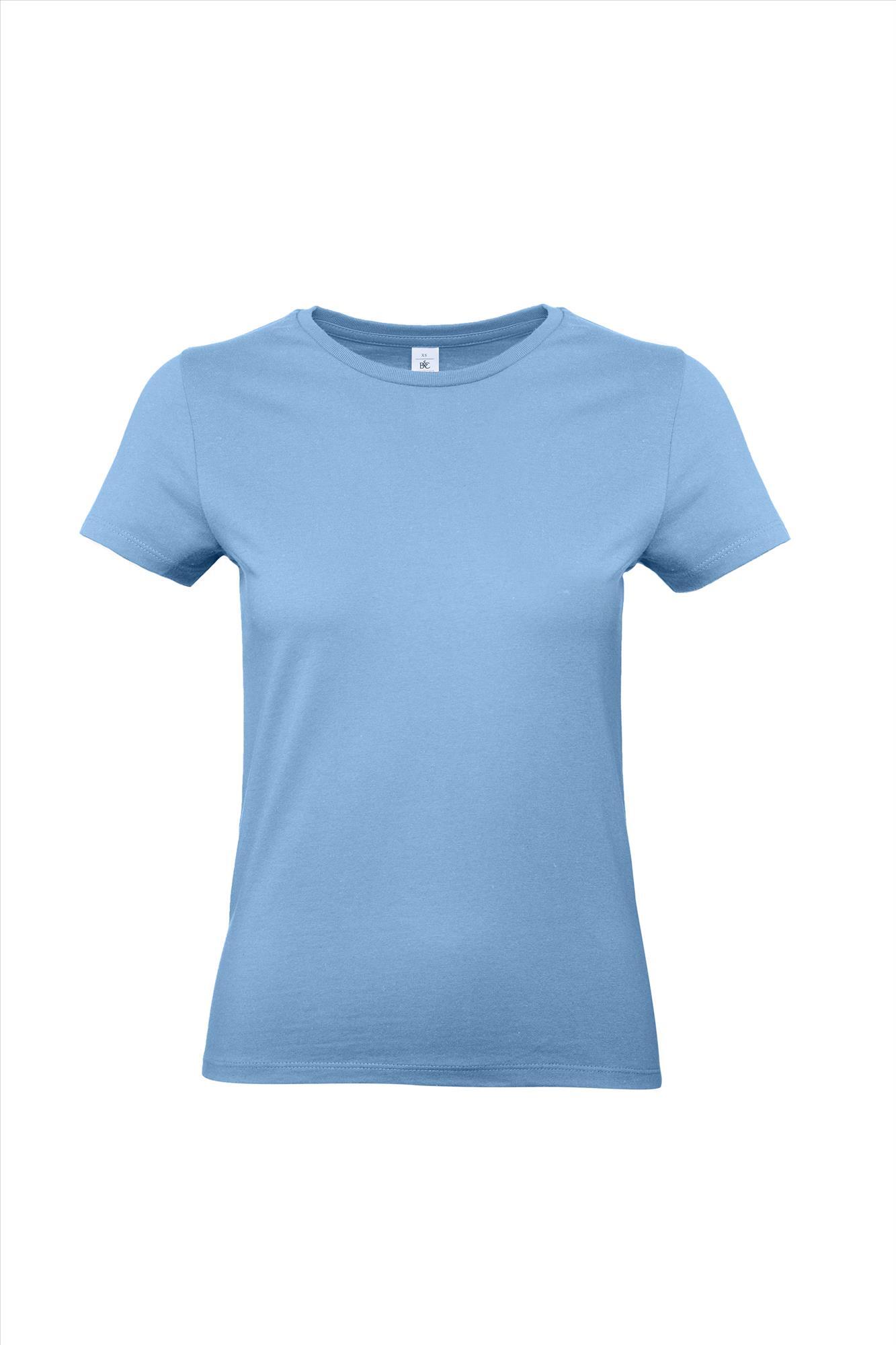 Modern T-shirt voor dames hemelsblauw